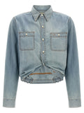 Blusa R13 de algodón azul