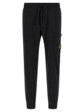 Stone Island Black Cotton Joggers (Workout Pants)