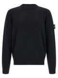 Stone Island Blue Virgin Wool Cardigan