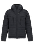 Stone Island Blue Polyamide Full-Length Jacket