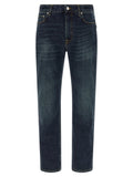 Department 5 Blue Cotton Straight-Leg Jeans