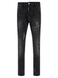 Vaqueros Dsquared² de algodón negro y corte ajustado