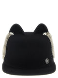 Maison Michel Black Wool Hat