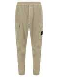 Stone Island Beige Cotton Cargo Pants
