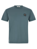 Stone Island Blue Cotton T-Shirt