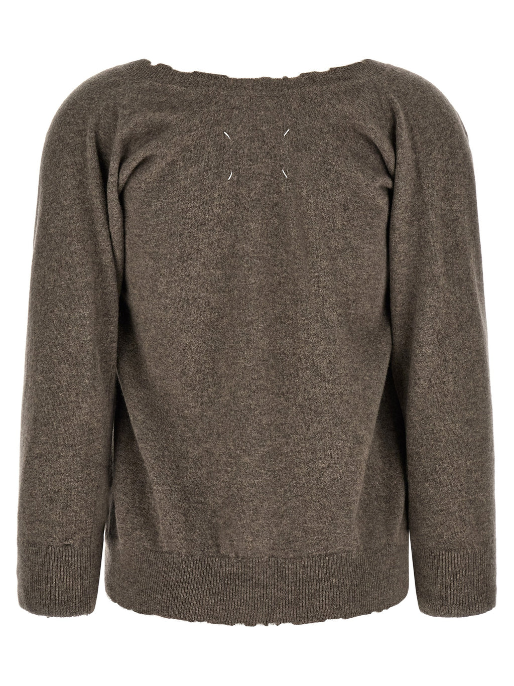 Maison Margiela Brown Virgin Wool Cardigan