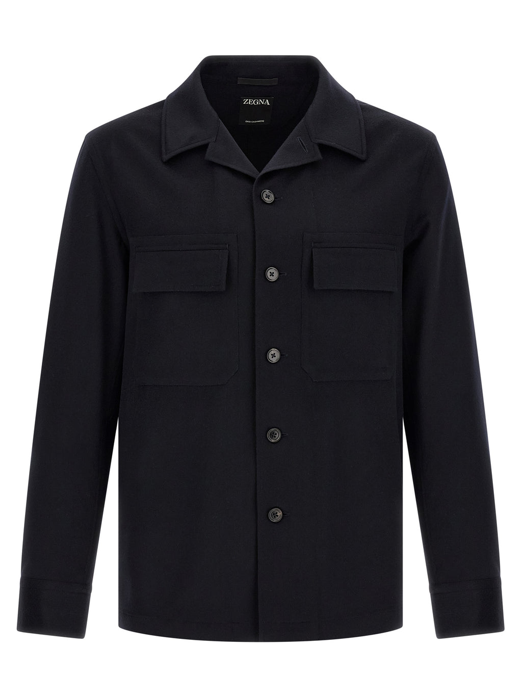 ZEGNA Blue Wool Blouse
