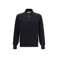 Brunello Cucinelli Black Cotton Long Sleeve T-Shirt