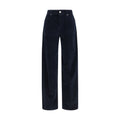 Max Mara Blue Cotton Pants