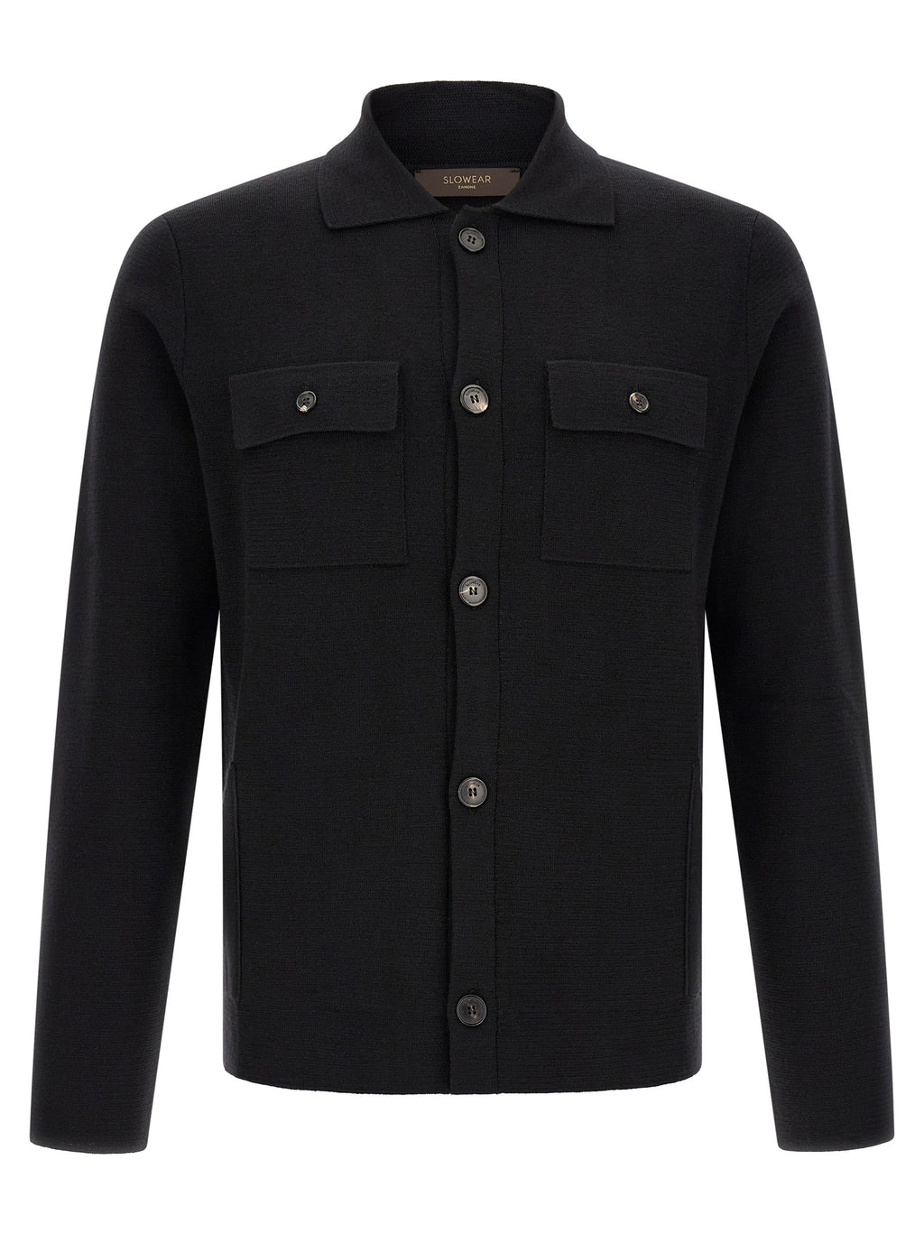 ZANONE Black Virgin Wool Cardigan