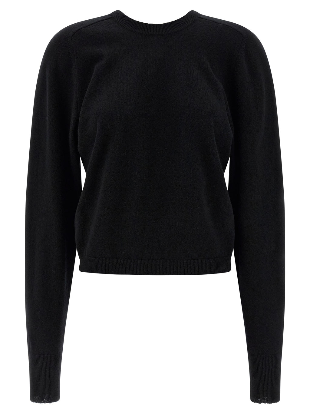 Cardigan noir en laine vierge Maison Margiela