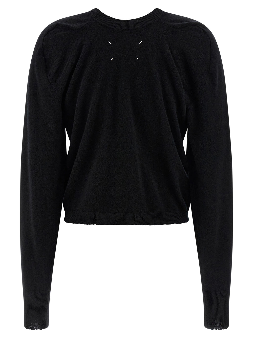 Cardigan noir en laine vierge Maison Margiela