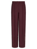 F.R.S. - FOR RESTLESS SLEEPERS Bordeaux Silk Casual Pants