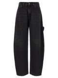 Darkpark Black Cotton Relaxed Fit Jeans