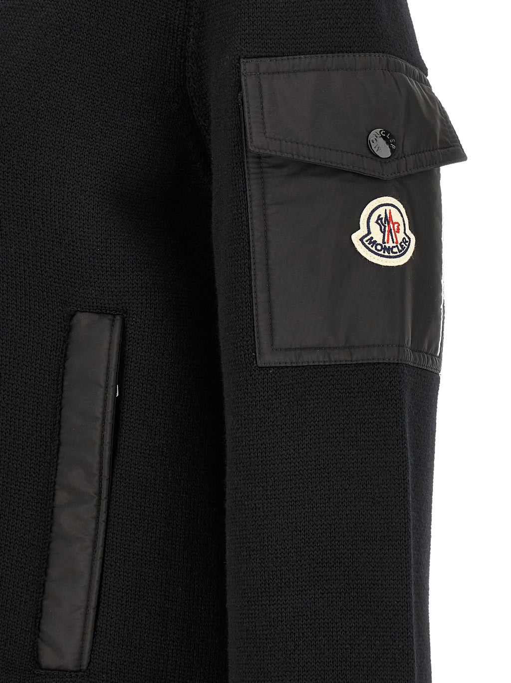 Moncler Black Polyamide Cardigan