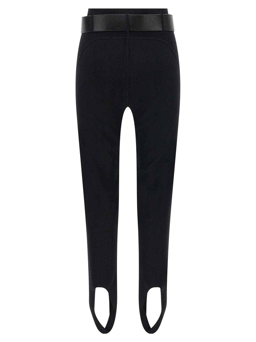 Self-Portrait Black Viscose Leggings