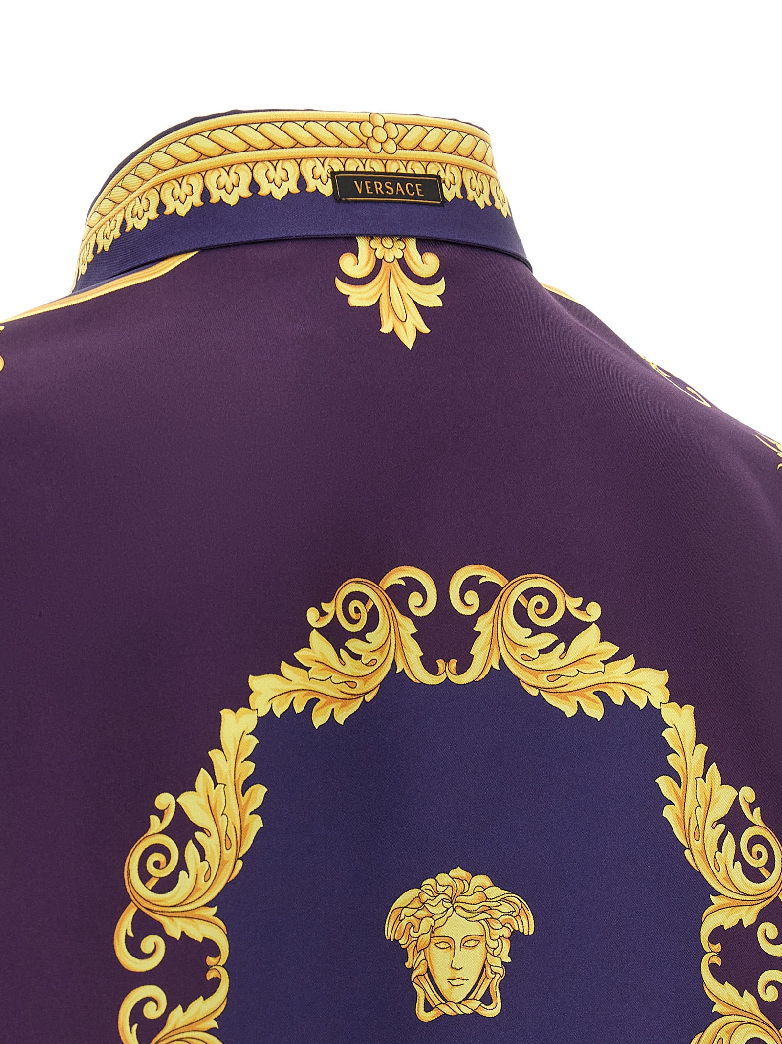 Chemisier en soie multicolore Versace