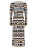 Missoni Multicolor Viscose Midi Dress