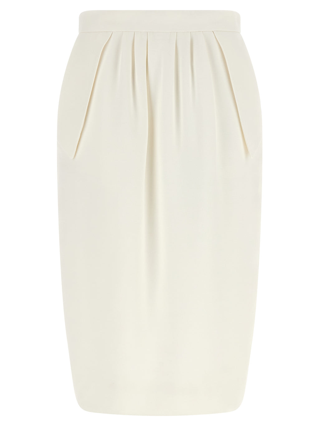 Stella McCartney White Polyester Midi Skirt