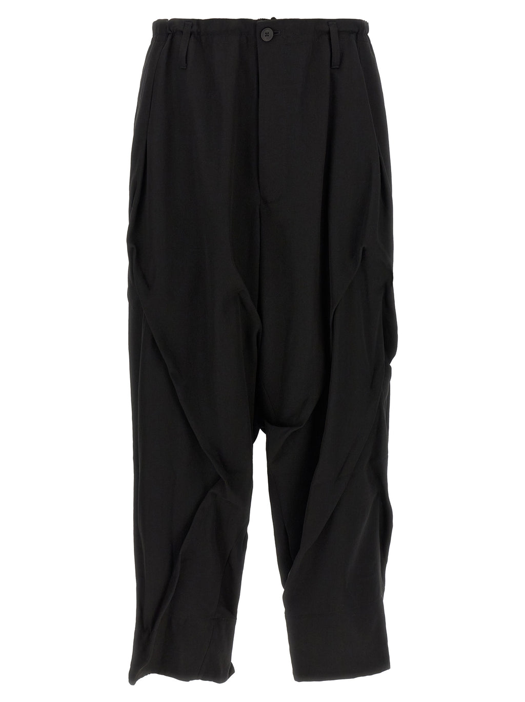 Yohji Yamamoto Black Wool Casual Pants