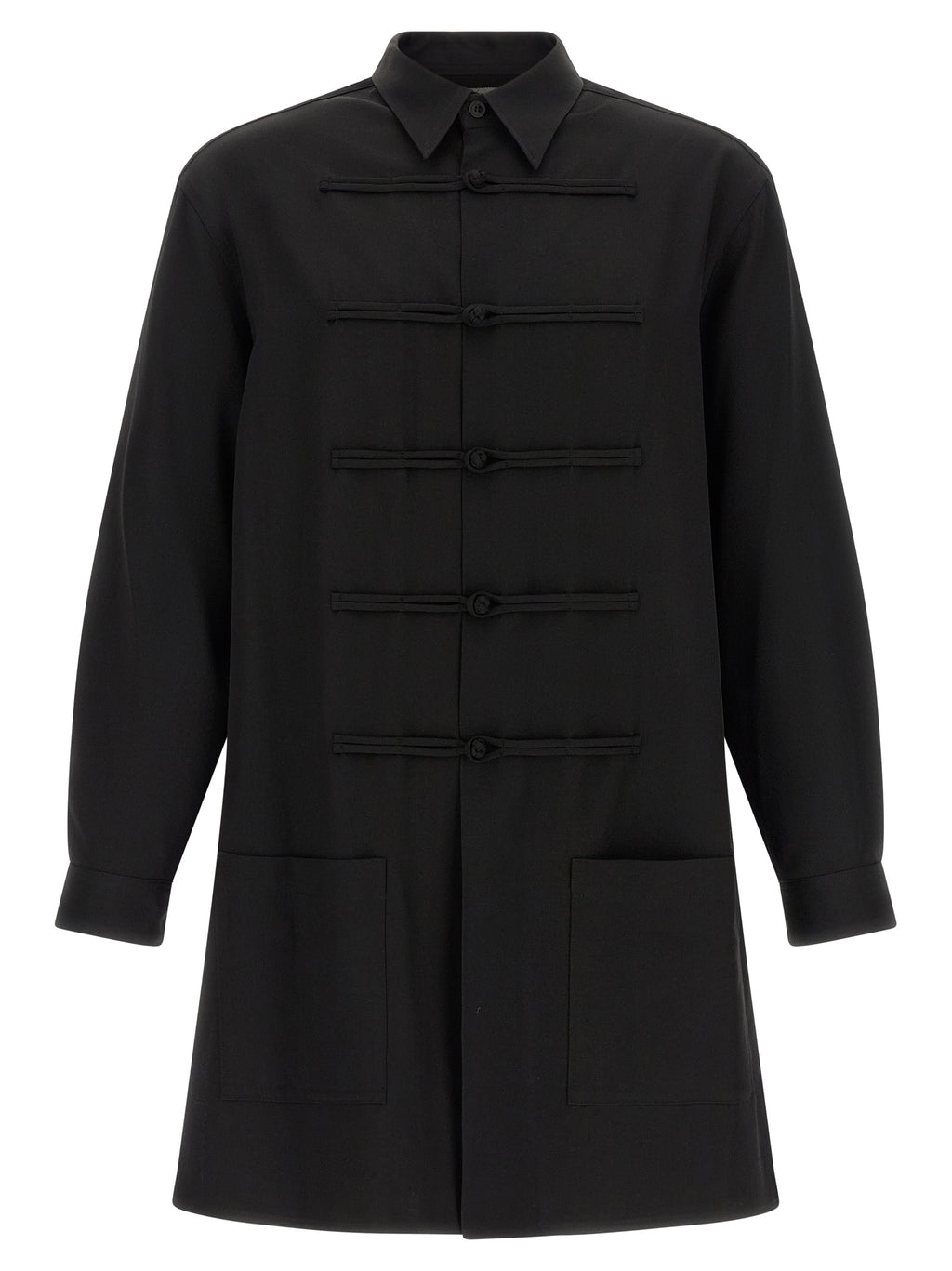 Yohji Yamamoto Black Wool Blouse
