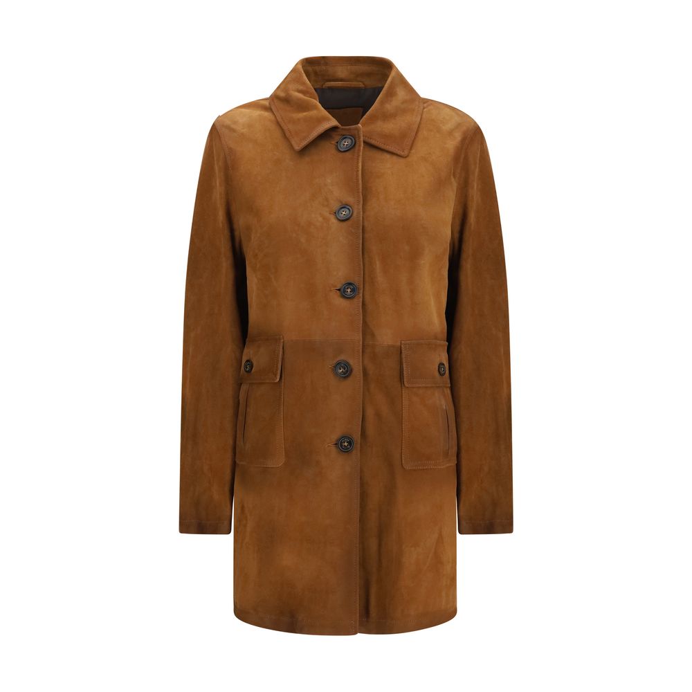 Valstar Brown Calf Leather Bos Taurus Full-Length Jacket