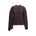 The Attico Brown Wool Oves Aries Cardigan