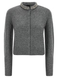 PINKO Gray Wool Cardigan