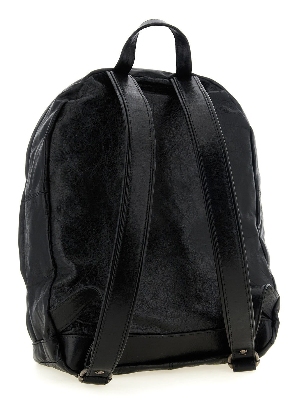 GIORGIO BRATO Black Lamb Leather Backpack