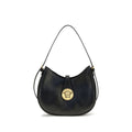 Sac bandoulière Versace en cuir de veau noir Bos Taurus