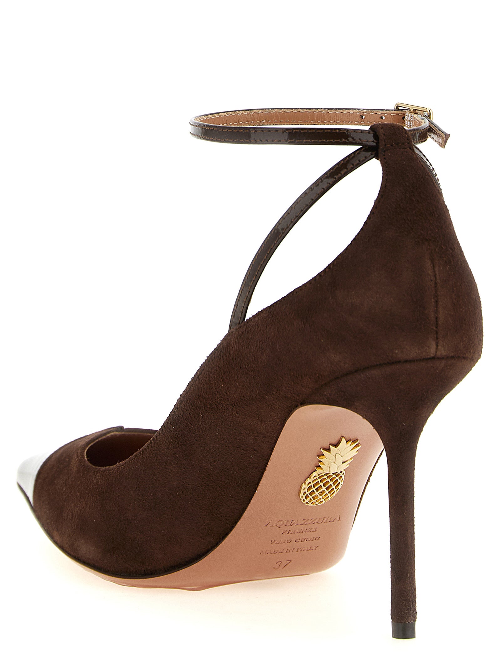 Aquazzura Brown Calfskin High Heel Pumps