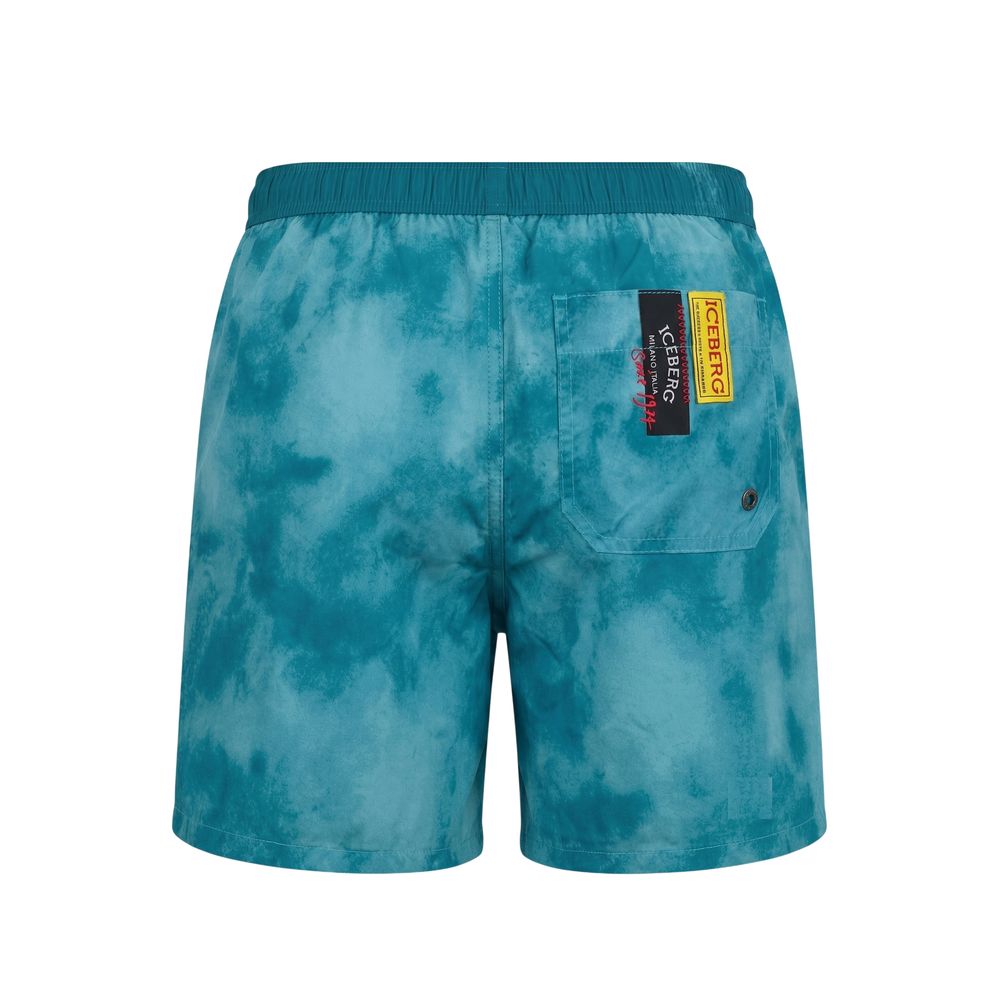 Iceberg Light Blue Polyester Swimwear