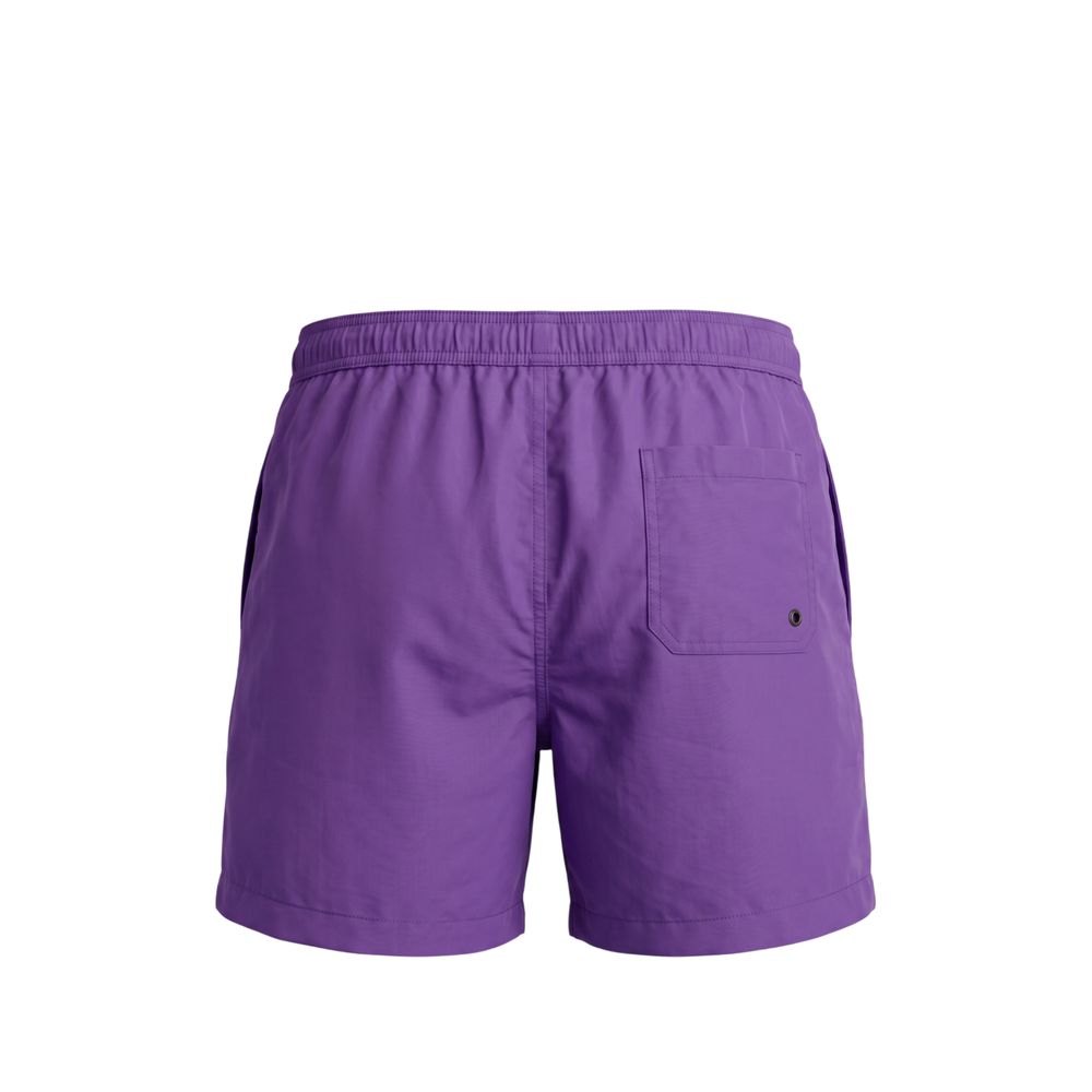 Trussardi Beachwear Purple Polyester Swimwear