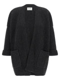 BE YOU Gray Cashmere Cardigan