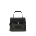 Moschino Black Calf Leather Bos Taurus Shoulder Bag