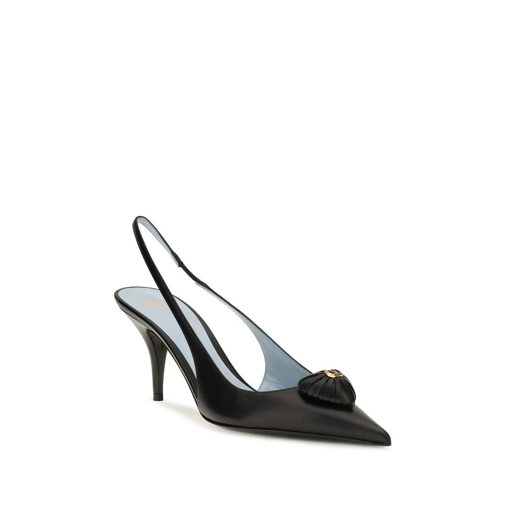 Escarpins à talon haut Valentino Garavani en cuir de veau noir