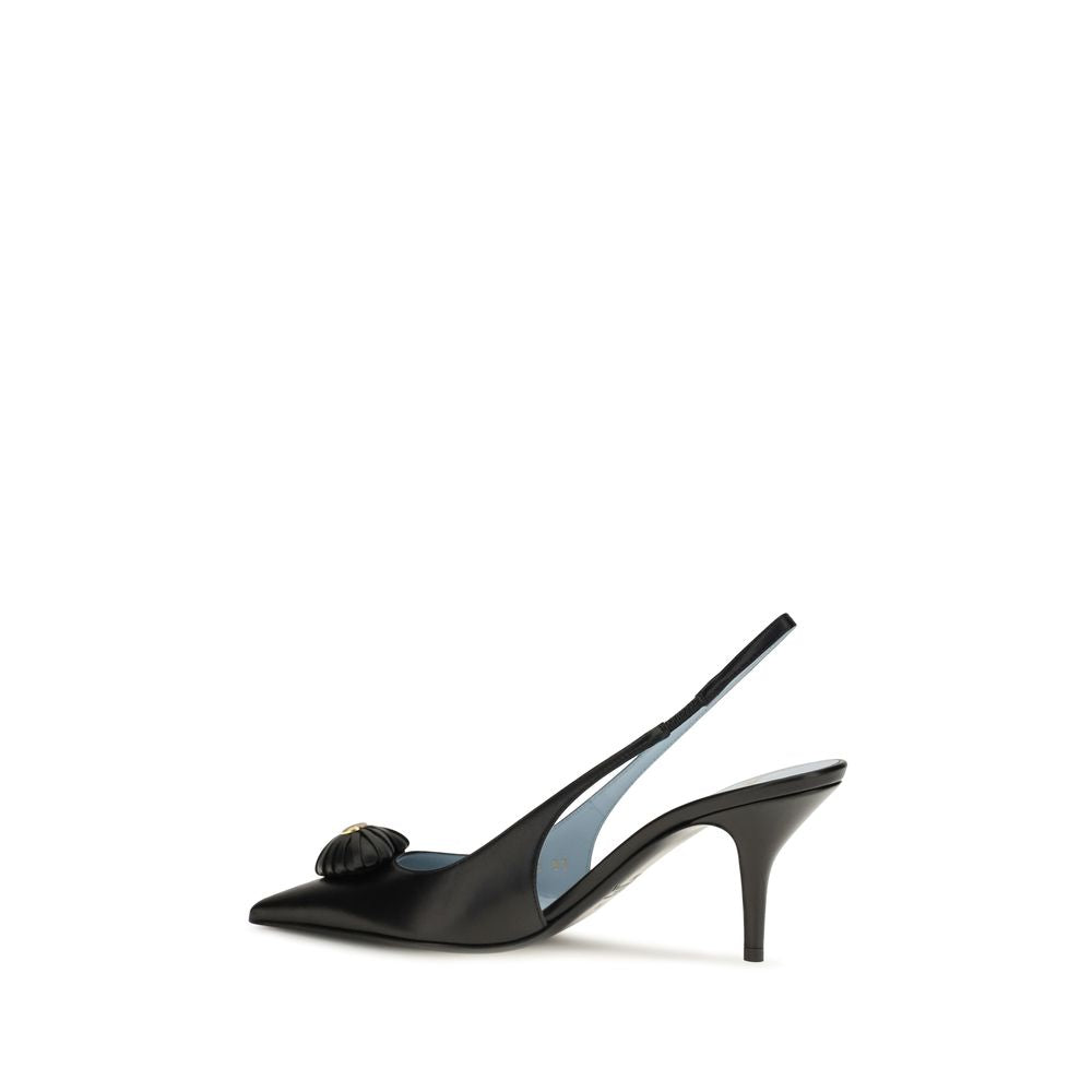 Escarpins à talon haut Valentino Garavani en cuir de veau noir