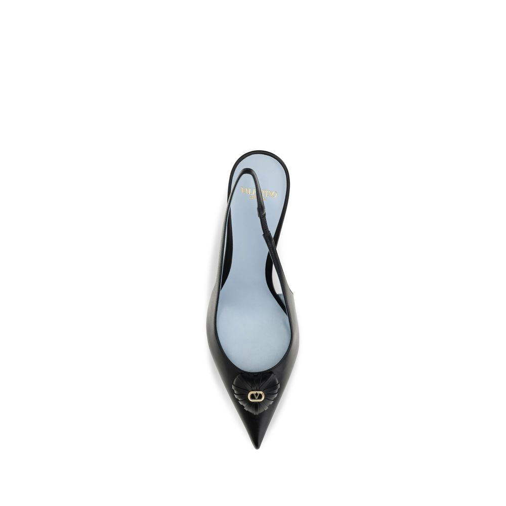 Escarpins à talon haut Valentino Garavani en cuir de veau noir