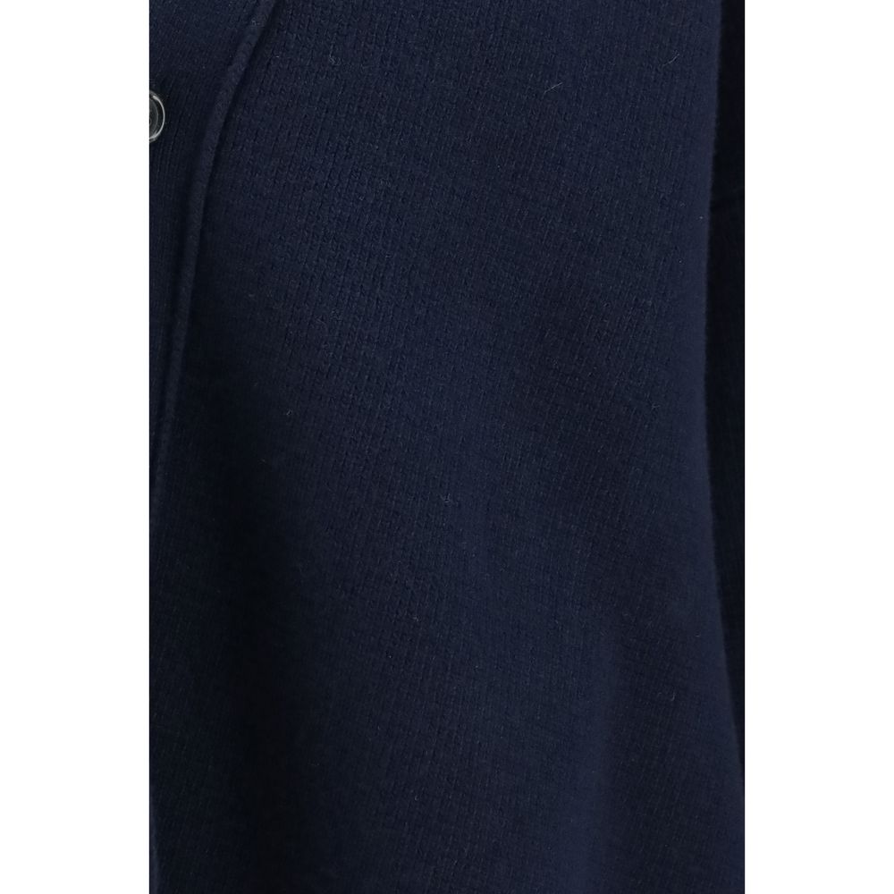 Laneus Blue Wool Oves Aries Cardigan