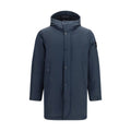 Stone Island Blue Polyester Coat