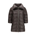 Herno Gray Polyester Full-Length Jacket