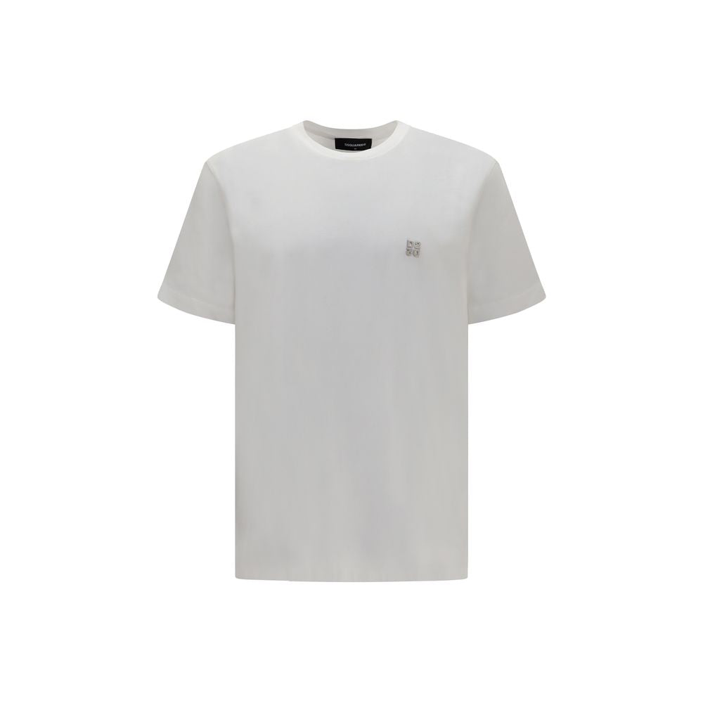 T-shirt en coton blanc Dsquared²