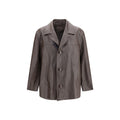 Prada Brown Lamb Leather Leather Jacket