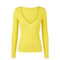 Trussardi Jeans Yellow Viscose Women Sweater