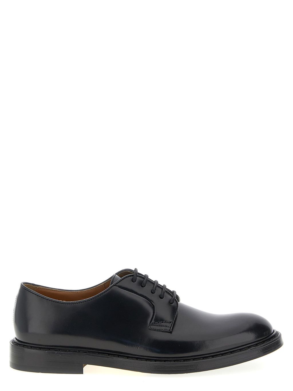 Richelieu et Derbies Doucal's en cuir de veau noir