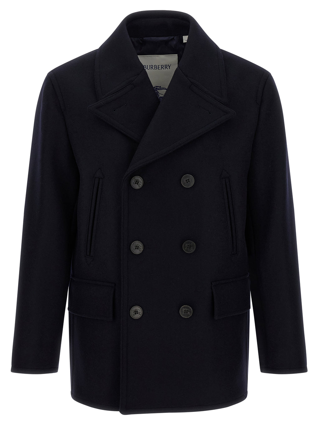 Burberry Blue Wool Coat