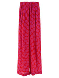 Dries Van Noten Fuchsia Viscose Casual Pants