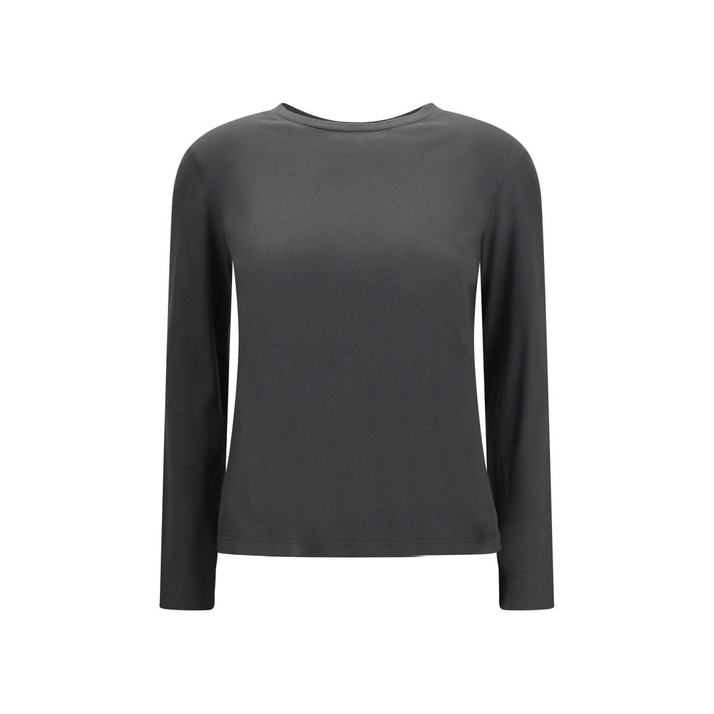 'S Max Mara Gray Cotton Long Sleeve T-Shirt