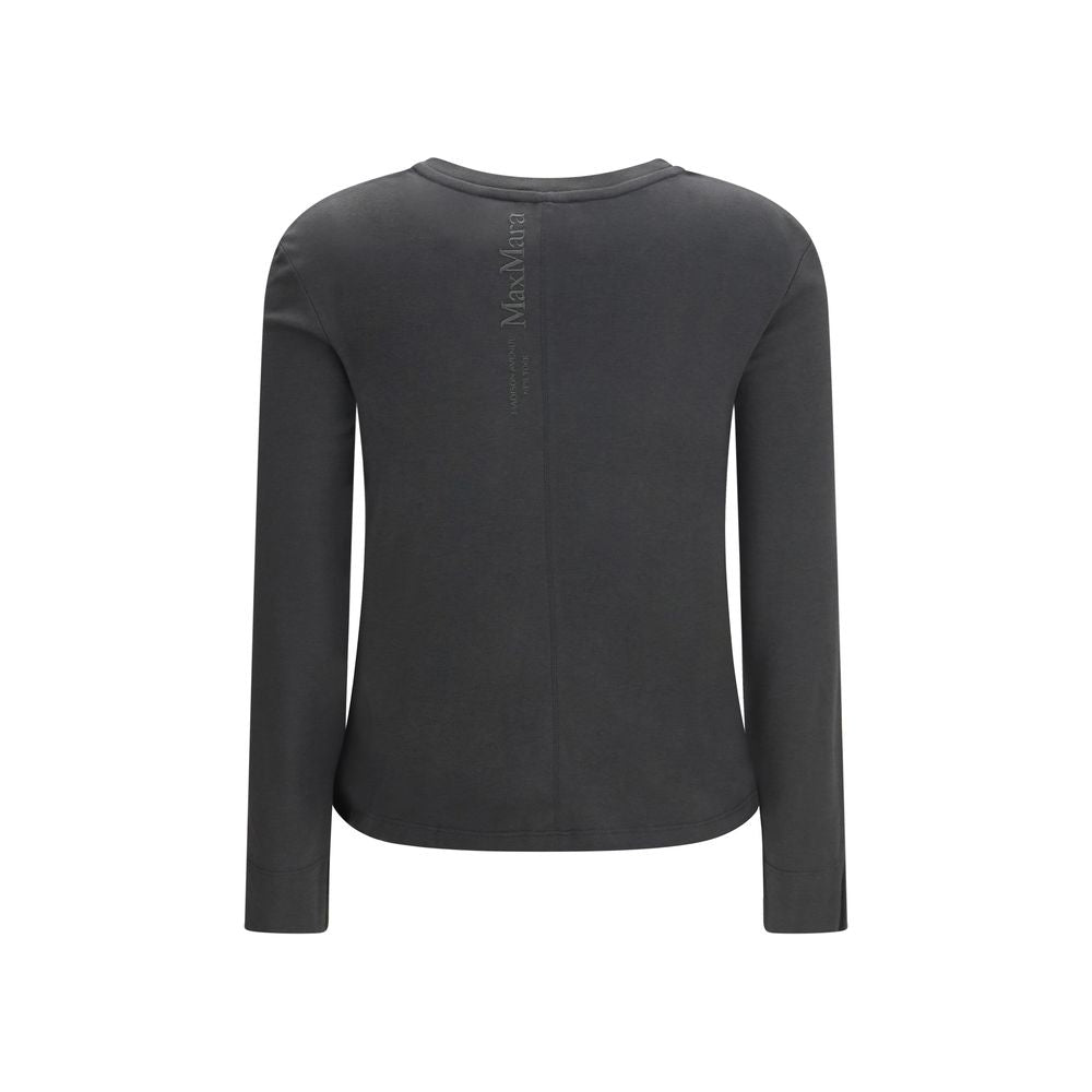 'S Max Mara Gray Cotton Long Sleeve T-Shirt