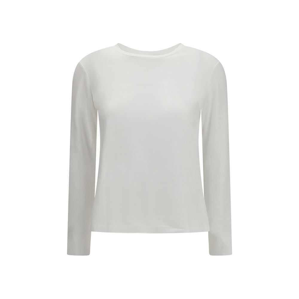 'S Max Mara White Cotton Long Sleeve T-Shirt